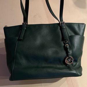 Michael Kors Green Leather Handbag